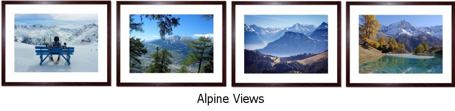 Alpine Views Framed Prints